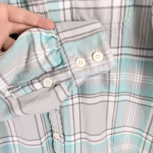 Mint Green & Grey Flannel - patagonia