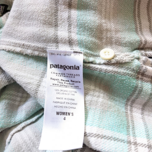 Mint Green & Grey Flannel - patagonia