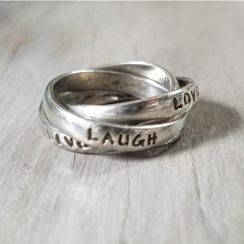 Live Laugh Love Intertwined Ring - Nelle & Lizzy
