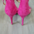 Pink suede strappy heels Charles by charles david