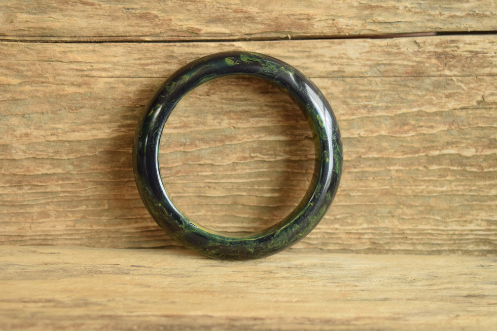Vintage Blue Moon Bakelite Bangle - Shop Bakelite with YournNonce